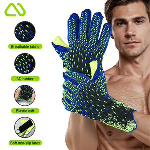 Gants de gardien de but professionnels, paume en latex, respirants, absorption des chocs, adhérence pour hommes, femmes, jeunes, football - Product Image 3
