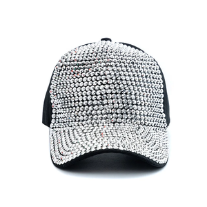 New Fashion Women Diamond Inlay <b>Cap</b> Spring Summer Hip Hop K pop Dance <b>Baseball</b> <b>Caps</b> Simple <b>Plain</b> Party Street Hat - Product Image 1