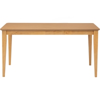 Table à manger rectangulaire en bois massif 6 places, durable et de qualité supérieure, style moderne du milieu du siècle, assemblage facile, Nuhoom Pulau Pinang Office