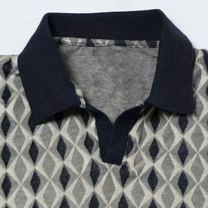 เสื้อโปโลชายมาใหม่ คุณภาพสูง ผ้าฝ้าย 100% ลายเรียบ ไซส์ใหญ่ แขนยาว ขายส่ง - Product Image 5