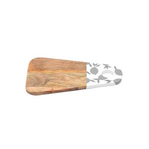 Planche à découper en bois au design élégant, forme carrée, finition naturelle, réutilisable, passe au lave-vaisselle, épaisseur 1,3 cm, ustensile de cuisine pour la découpe - Product Image 6