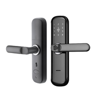 Cerradura Inteligente Tuya WiFi con Huella Dactilar, Contraseña Digital, Tarjeta IC, Entrada sin Llave, Cerradura Electrónica para Hogar y Oficina PST-HR01