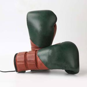 Guantes de Boxeo Duraderos con Cordones para Luchadores Profesionales, Guantes de Entrenamiento y Sparring de Cuero Premium, Personalización de Marca OEM - Product Image 2