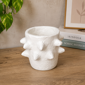 Handmade Paper Mache <b>Flower</b> Vase Decorative Lightweight Art Vase for Living Room Tabletop Bedroom Office Modern - Product Image 6