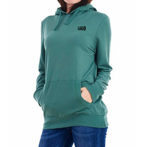 Fabricant de sweats à capuche de couleur unie, prix direct usine, sweats à capuche pour femmes avec logo pour usage promotionnel et commercial, OEM pour femmes/pour commandes en gros - Product Image 2