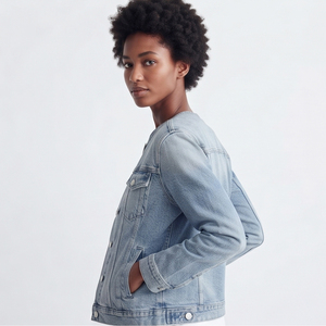 Women <b>Denim</b> Trucker <b>Jacket</b> Button Up Full Sleeve Washed Outerwear <b>Denim</b> <b>Jackets</b> Women's Fashion Style Jeans <b>Jackets</b> - Product Image 5
