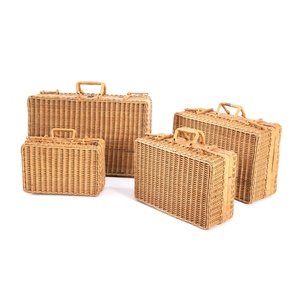 Maleta de Mimbre Tejida a Mano, Cesta de Viaje, Diseño de Lujo, Maletín, al Precio Más Bajo - Product Image 4