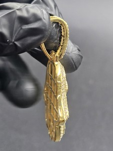 Colgante de mano Hamsa, colgante de Fátima, colgante de talismán espiritual, colgante de Hip Hop, colgante de plata 925, colgante de protección para los ojos para hombres - Product Image 4