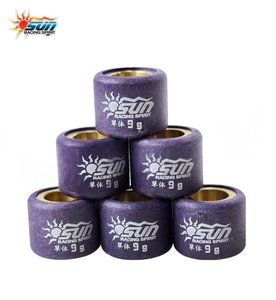 Rodillos de polea CVT SUN Racing nuevos de 16x13mm 9G (azules) 6 piezas/juego para scooter BEAT/ICON, pieza de mejora de Taiwán - Product Image 1