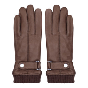 Gants en cuir vert, longueur poignet, style uni, non doublés, décontractés, utilisables en toutes saisons, en cuir de mouton souple de qualité supérieure - Product Image 5