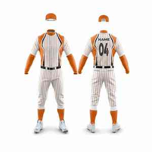 Ensembles d'uniformes de softball sublimés pour hommes, respirants, en jersey 100 % polyester avec impression numérique, uniformes de baseball unisexes - Product Image 4