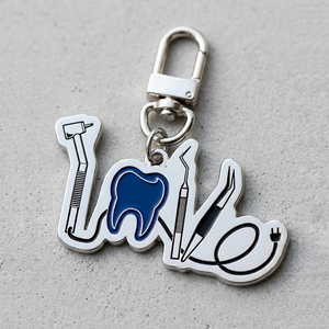 Porte-clés promotionnel personnalisé en alliage de zinc – Cadeaux dentaires portables et durables pour patients - Product Image 4