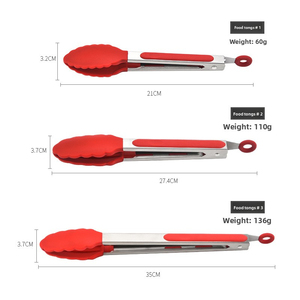 Pinzas de silicona de alta calidad para freír al aire, cocinar, hornear, asar, servir y un rendimiento seguro en la cocina. - Product Image 5