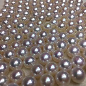 Perla de Agua Dulce Natural Blanca Transparente Rosa de 7-9 mm, Partícula de Luz Intensa Comparable a las Perlas Sueltas Akoya Japonesas - Product Image 2