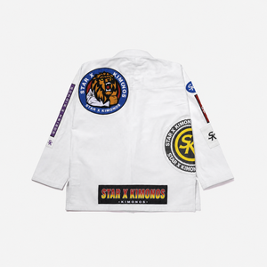 ชุดกิโมโน Star X รุ่น Elite Pearl Weave 450GSM สำหรับฝึกซ้อมและแข่งขัน BJJ แบบสั่งทำพิเศษ ตะเข็บเสริมความแข็งแรง ผู้จัดจำหน่ายชุดยูนิฟอร์มระดับพรีเมียม - Product Image 2