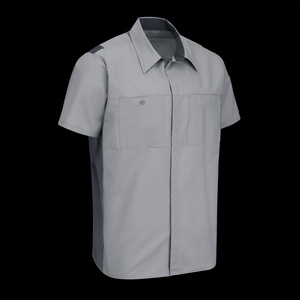 Chemises de travail professionnelles pour hommes, broderie personnalisée, uniforme respirant en coton, coupe-vent, certifiées CE, vêtements utilitaires pour équipes d'entrepôt - Product Image 2