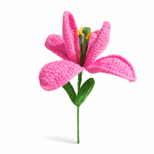 Handmade Cotton Crochet Flowers Decorative <b>Artificial</b> Floral <b>Stems</b> for Home Decor Crafts Bouquets & Wedding Use - Product Image 1