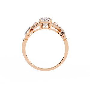 Anillo de Compromiso con Diamante Ovalado de 1.5 Quilates Cultivado en Laboratorio, Diseño Exclusivo, Oro de 14K, Certificado IGI, Diamante VS DEF para Aniversario o Boda - Product Image 4