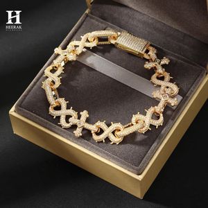 Luxury Unisex Cross & <b>Infinity</b> Link <b>Bracelet</b> - Premium Lab Grown Diamond Iced Out Jewelry Hip Hop Jewelry - Product Image 5