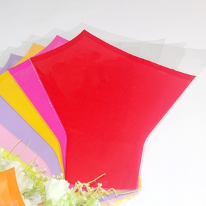 Factory Wholesale Recyclable Custom Print BOPP Flower Bouquet Sleeves Custom Logo Waterproof Wrapping for Roses Florist - Product Image 1