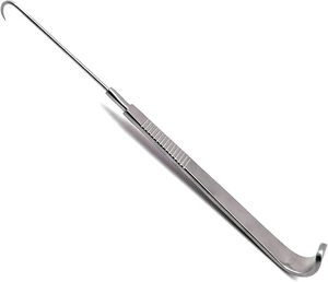 Retracteur cutané haut de gamme Fomon, 6 Gillys, avec poignée moletée, crochet chirurgical en fil métallique, approuvé ISO - Product Image 1