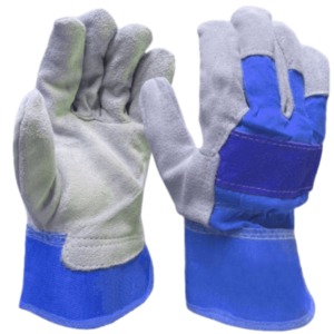 Gants de travail à doigts entiers en coton, unisexes, toutes saisons, gris et jaune, protection de la paume - Product Image 5