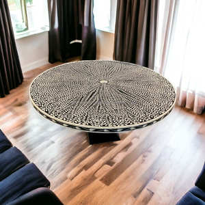 Artistry in Decor Unique Bone Inlay <b>Coffee</b> Tables for Timeless Style - Product Image 2