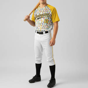 Camiseta deportiva de béisbol y softbol de poliéster con botones, transpirable y cómoda para adultos, con logo personalizado impreso en 3D, MOQ bajo. - Product Image 1