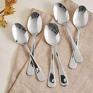 Minimalist Stainless Steel <b>Flatware</b> Set High Mirror Polish Rust Resistant Wedding Dining Cutlery - Product Image 3