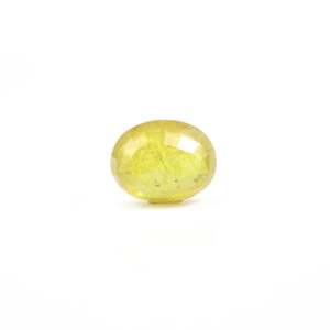 Natural Yellow Sapphire 5.45 Carat Oval Cut Loose Gemstone for Fine Jewelry - Product Image 2
