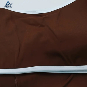 Conjunto Deportivo para Mujer, Top Deportivo Marrón y Leggings de Cintura Alta, Ropa Deportiva sin Costuras para Gimnasio y Entrenamiento, Venta al Por Mayor - Product Image 6