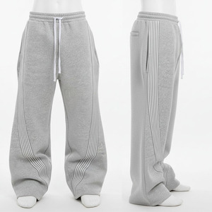 Pantalon de survêtement en toile pour homme, mélange de coton doux, taille élastique, molleton confortable, coupe décontractée, respirant, pour la gym et la course à pied - Product Image 6