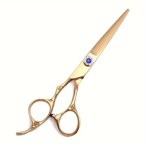 Tijeras de peluquería de acero de la mejor calidad, diseño elegante con detalles funcionales, tijeras de barbero. - Product Image 2