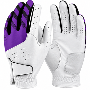 Guantes de golf de cuero Cabretta antideslizantes, compatibles con pantallas táctiles, personalizables, unisex. - Product Image 1