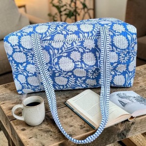 Bolsa Deportiva Acolchada - Bolsa de Viaje Ecológica de Algodón para Mujer, Gran Capacidad, Resistente, para Fin de Semana, Casual, para Pasar la Noche - Product Image 2