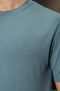 เสื้อยืดแขนสั้นผู้ชาย ผ้าฝ้าย GSM สูง เนื้อหนา แบบเรียบ รับสกรีนโลโก้ ขายส่ง - Product Image 2