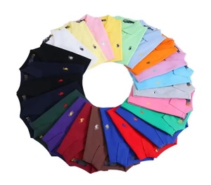 Camiseta Polo de la Marca Polo para Hombre, Modelo Paul's Little Horse, Color Sólido, Estampado Puff, Manga Corta, Corte Holgado, Camiseta de Golf con Logotipo Personalizado - Product Image 1