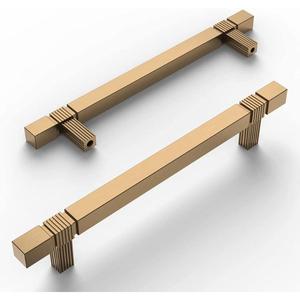 Modern Geometric <b>Brass</b> Cabinet Handle Drawer Pull <b>Knob</b> Furniture Hardware Durable Design Antique Finish <b>Brass</b> Star Shape Handles - Product Image 6