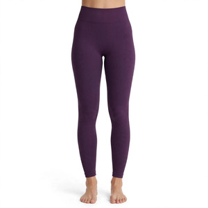 Leggings de Punto de Cintura Alta para Mujer, Color Personalizado, Largos, Elásticos, de Nailon y Spandex, Estilo Básico, para Todas las Temporadas - Product Image 1