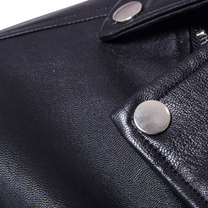 Chaqueta de Cuero para Hombre 2026, Estilo Motociclista, Impermeable, de Cuero Natural, Corte Ajustado, Chaqueta de Motero, Chaquetas de Cuero Personalizadas - Product Image 5