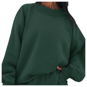 Sudadera de Invierno para Mujer con Cuello Alto, Forro Polar de Poliéster/Algodón, Estilo Ligero con Hombros Caídos, Impresión Frontal Personalizada, Servicio OEM - Product Image 1