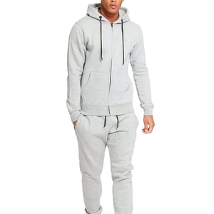 Survêtements de sport pour hommes avec logo imprimé en couleur unie personnalisée, vêtements de sport décontractés, pantalons de survêtement à fermeture éclair intégrale, ensemble de course à pied pour hommes - Product Image 6