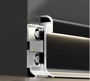 Perfil de Aluminio EUROHA ELP Personalizado con LED, Serie 6000, Recubrimiento en Polvo, Extrusión, Iluminación Arquitectónica, Soldadura, Directo de Fábrica - Product Image 3