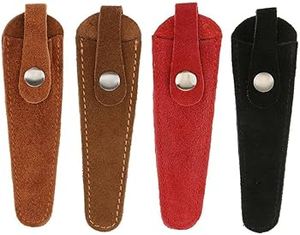 Extending Hair Scissors Protective Anti-Impact Wear-Resistant Frosted Design <b>Leather</b> Case for Hair Salon Barber Shop - Product Image 6