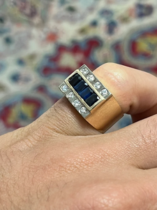 Anillo de Compromiso Geométrico con Diamante Creado en Laboratorio, Chapado en Oro de 14K, Engaste de Canal Redondo, Certificado IGI, Incrustaciones Modernas, Unisex - Product Image 4
