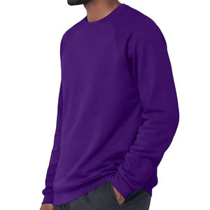 Sudadera de Algodón Morado para Hombre, Cuello Redondo, Corte Regular, Estampado de Letras, Sudadera Térmica de Forro Polar para Invierno - Product Image 3
