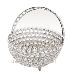 Bol de rangement pour décoration de mariage, plateau à fruits créatif en métal pour salon, bol de rangement en cristal de style européen - Product Image 1