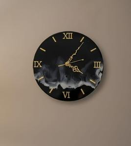 Horloge murale en résine époxy, résine époxy pour salon, meubles de décoration intérieure de qualité supérieure, horloge murale personnalisée, la meilleure de l'Inde - Product Image 4
