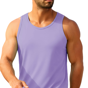 Camiseta sin mangas ligera para hombre, ropa deportiva de compresión, ropa atlética de ajuste holgado, secado rápido, camiseta sin mangas para exteriores - Product Image 2