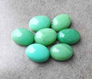 คริสโซเพรส คาโบชองพลอยสีเขียวธรรมชาติรูปวงรีหินหลวมสำหรับทำเครื่องประดับอุปกรณ์งานฝีมือของสะสม - Product Image 5